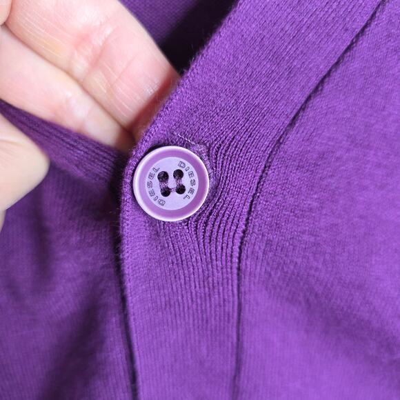 Diesel Vintage Ws L Purple Longsleeve cardigan. Rare Unique Find. Buttondown Fun - Picture 14 of 16